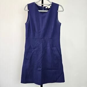 Diane Von Furstenberg Carpreena Mini Dress Purple Blue Sheath Dress Minimalist